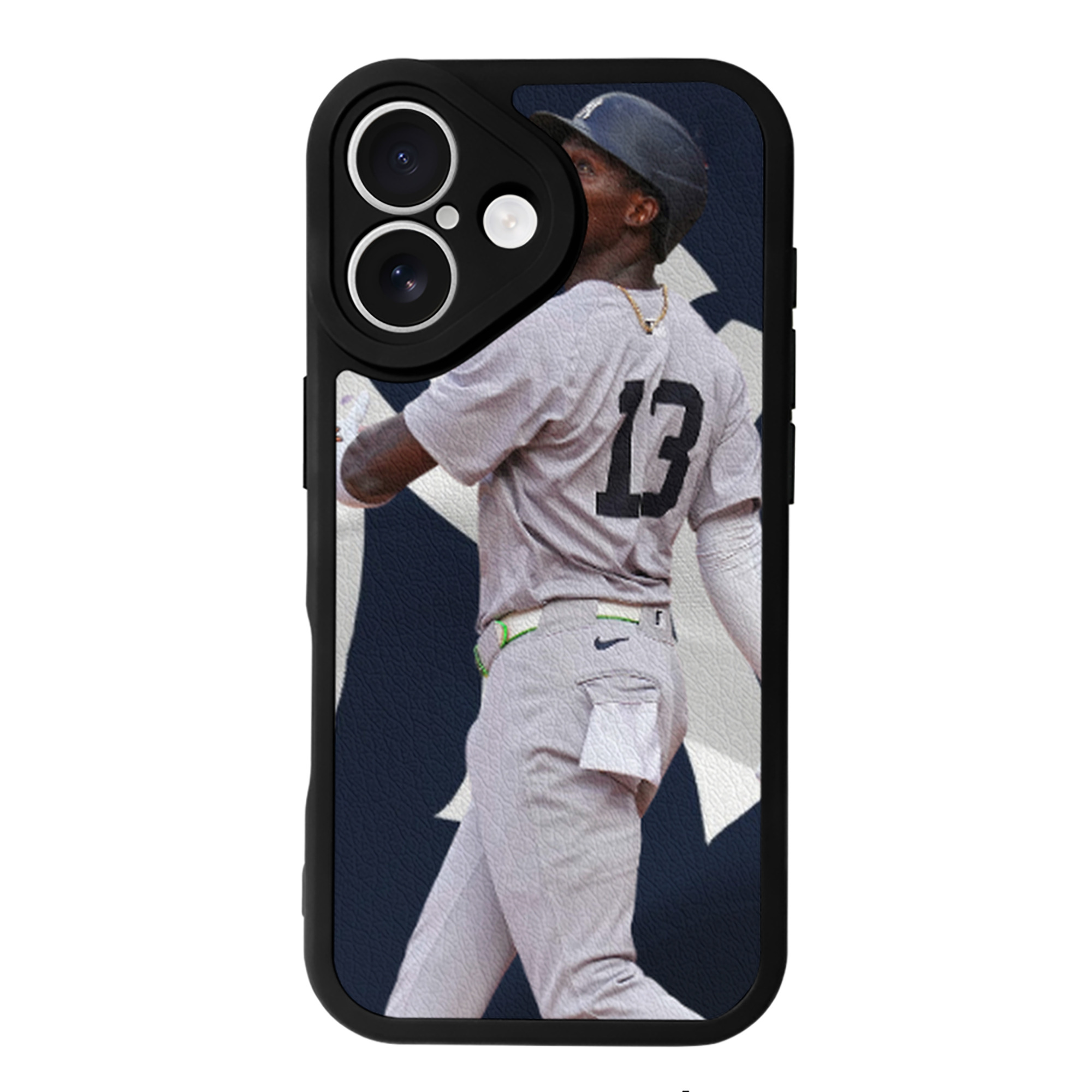 Jazz Chisholm Jr. 47 IPhone 16 Silicone Leather Case – UV Print, Lambskin Texture – Perfect Fit, Wireless Charging Compatible, Scratch Resistant, Precise Cutouts – Stylish Protection For IPhone 16